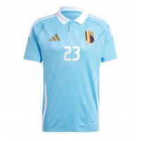 Camisa de time de futebol Bélgica Arthur Vermeeren #23 Replicas 2º Equipamento Europeu 2024 Manga Curta